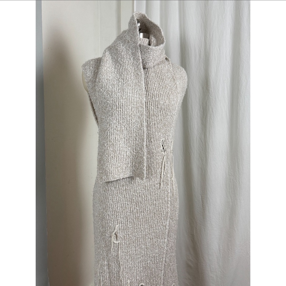 Acne Studios Distressed Ribbed Knit Dress - Picture 4 of 16